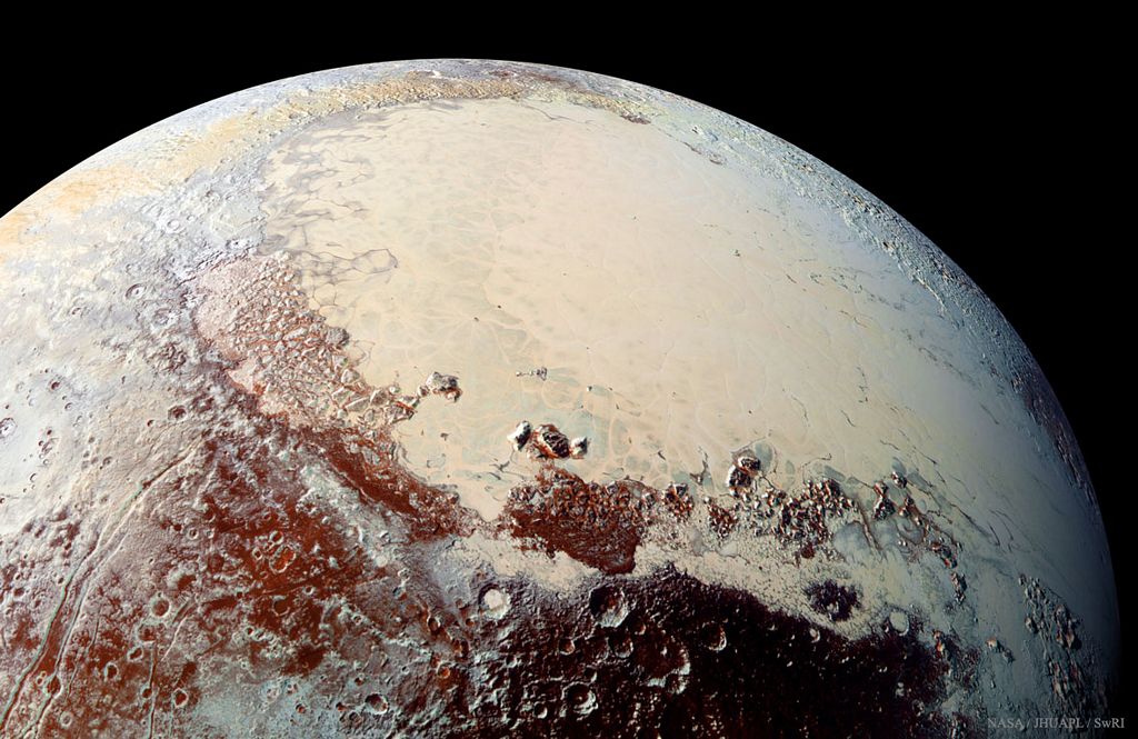 Plaine de Sputnik, sur Pluton