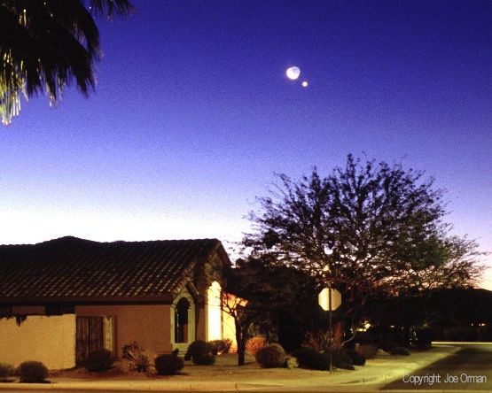 Venus, Moon, and Neighbors