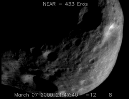 Flying Over Asteroid Eros' West End