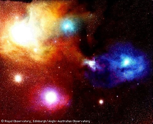 Antares and Rho Ophiuchi