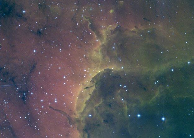 Pelican Nebula Ionization Front