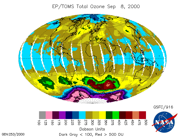 Antarctic Ozone Hole Widens