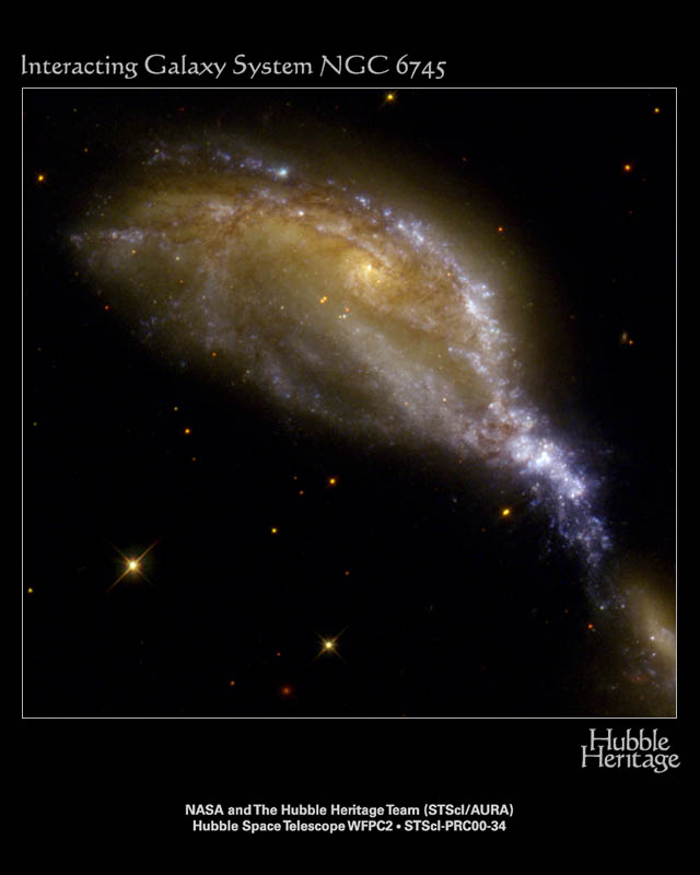 A Galaxy Collision in NGC 6745