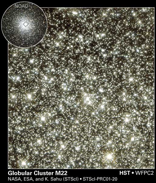 Unusual Flashes Toward Globular Cluster M22