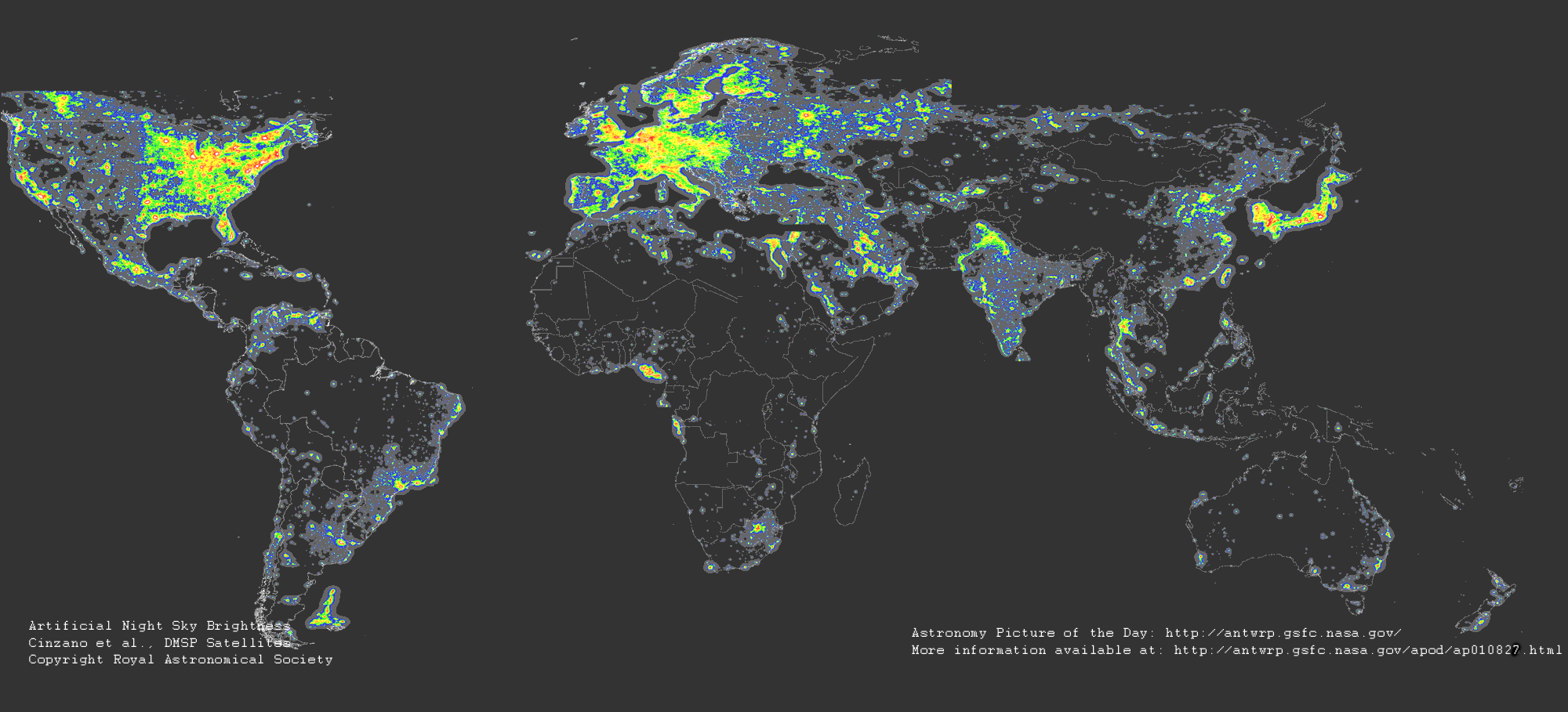 Artificial Night Sky Brightness