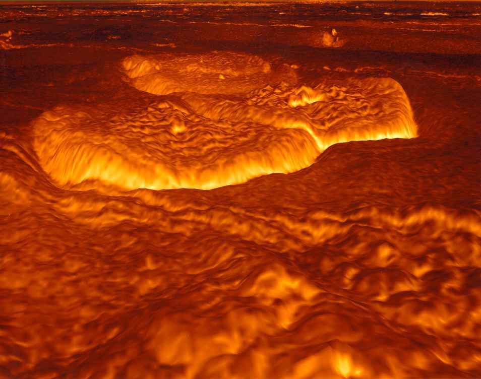 Venus' Once Molten Surface