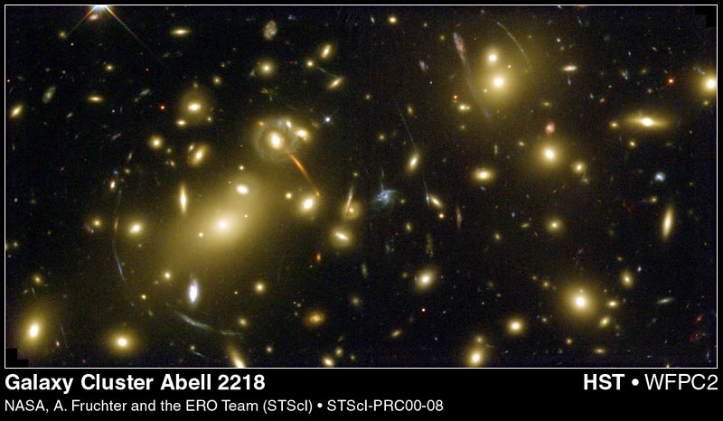 Abell 2218: A Galaxy Cluster Lens