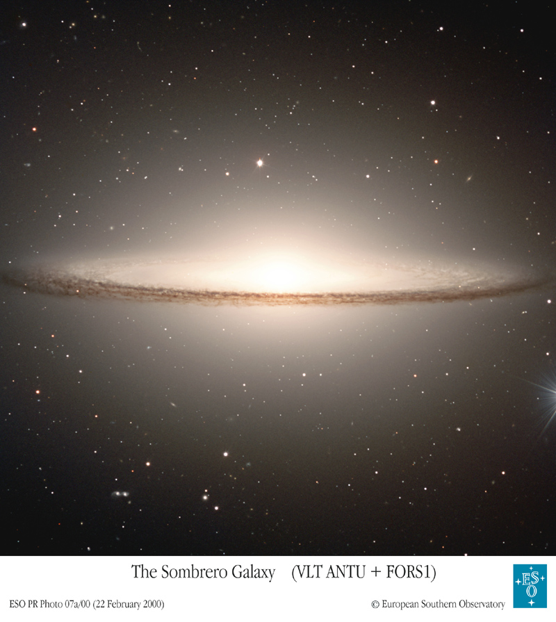 The Sombrero Galaxy from VLT