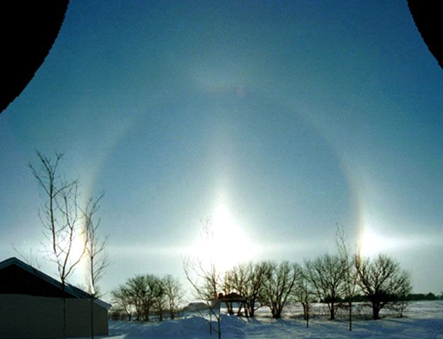 Sun Halo at Winter Solstice