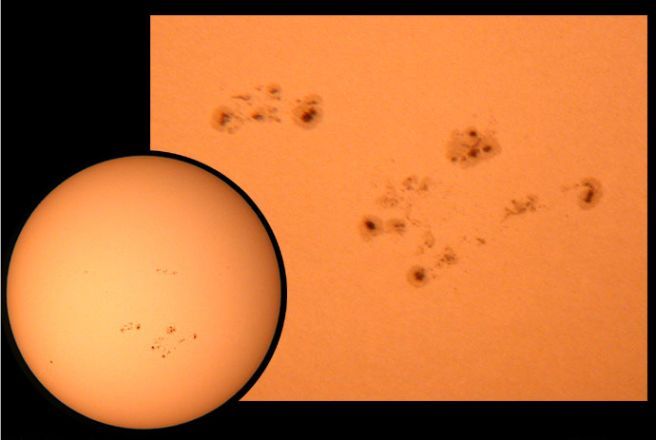 Sunspots and Solar Active Regions