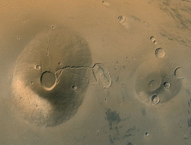 Ancient Volcanos of Mars