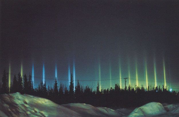 Colorful Light Pillars