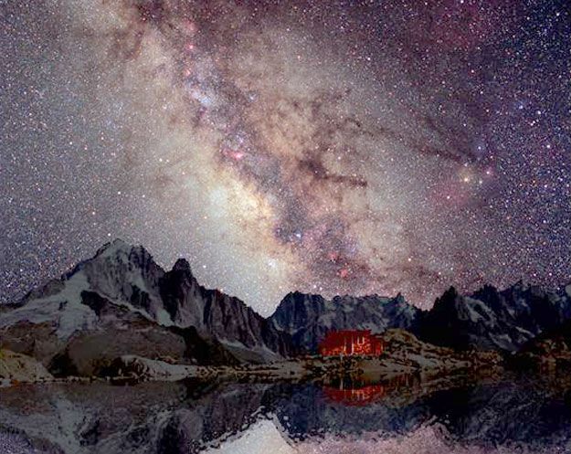 The Milky Way Over the French Alps