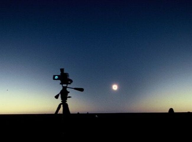 Shadow Cone of a Total Solar Eclipse