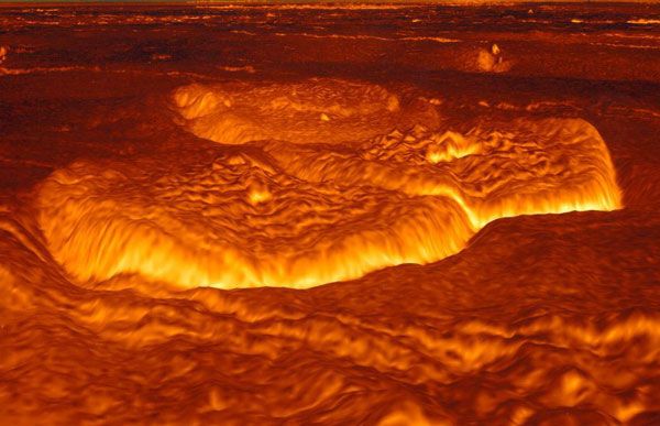 Venus' Once Molten Surface