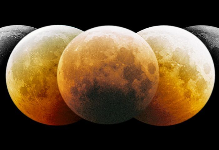 Eclipsed Moon Montage