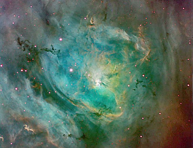 Stars and Dust of the Lagoon Nebula