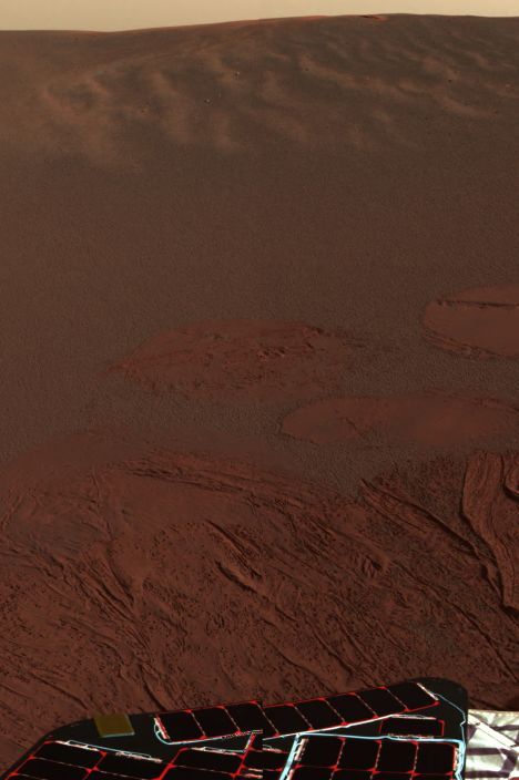 A Landing at Meridiani Planum