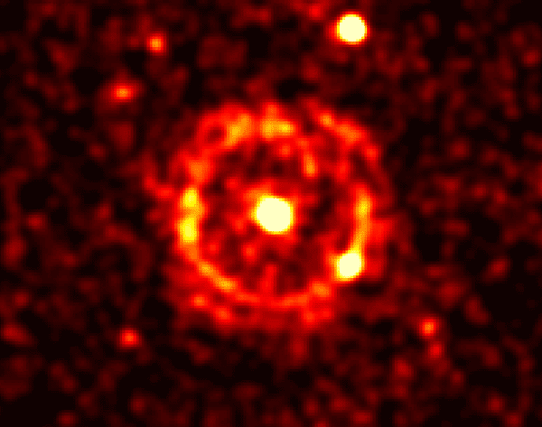 X-Ray Rings Expand from a Gamma Ray Burst