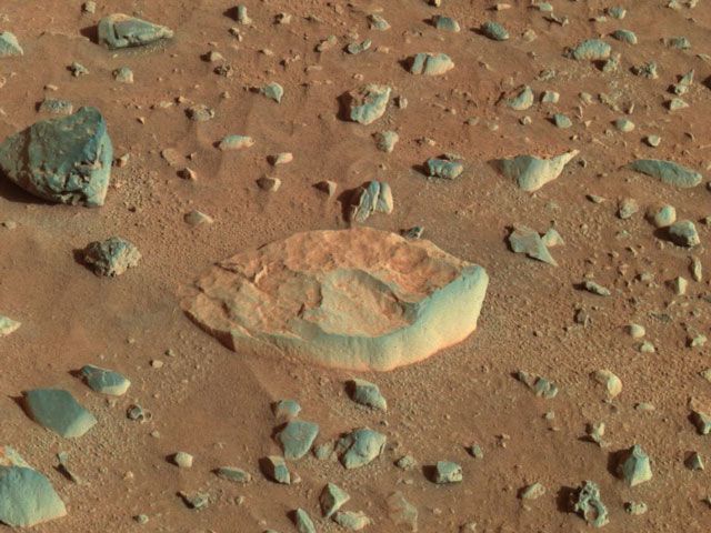 White Boat Rock on Mars