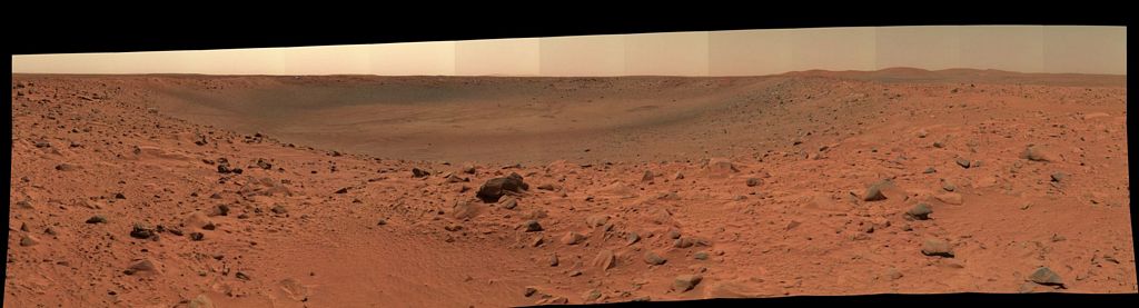 Spirit Pan from Bonneville Crater's Edge