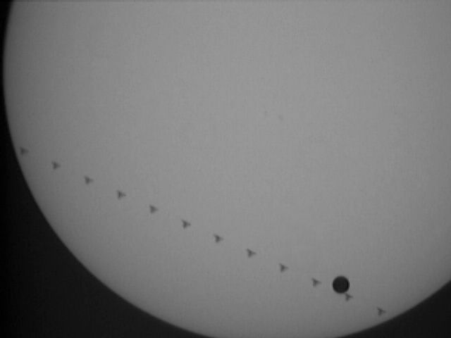 Space Station, Venus, Sun