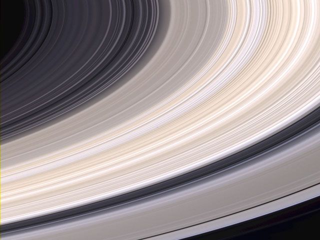 Saturn's Rings in Natural Color