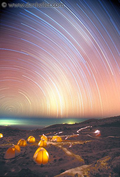 The Star Trails of Kilimanjaro