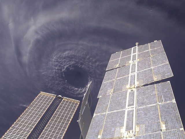 Above the Eye of Hurricane Ivan