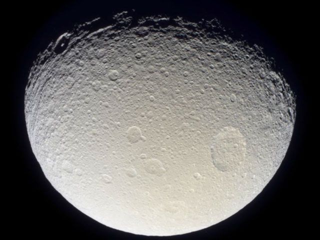 Saturn's Moon Tethys from Cassini