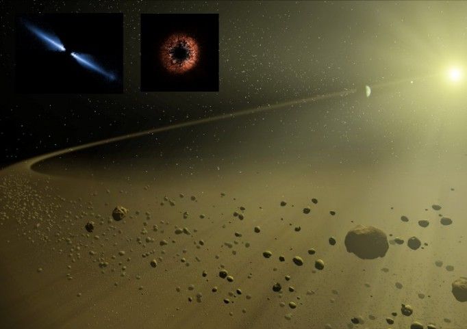 Debris Disks Surround Distant Suns