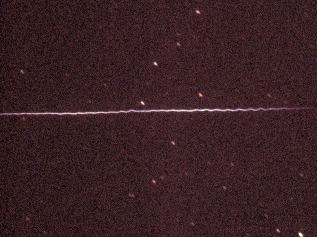 A Twisted Meteor Train