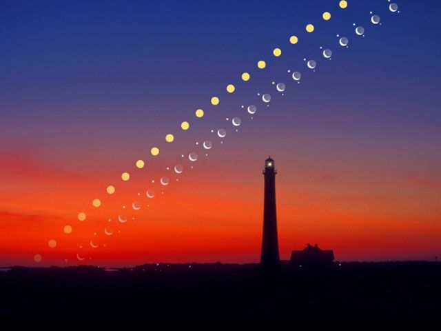 Solar System Rising Over Fire Island