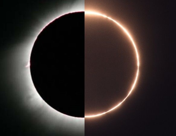 Hybrid Solar Eclipse