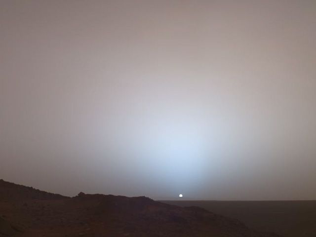 Sunset Over Gusev Crater