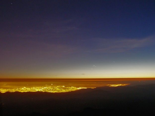 Three Planets from Mt. Hamilton
