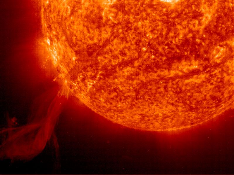 A Solar Prominence from SOHO