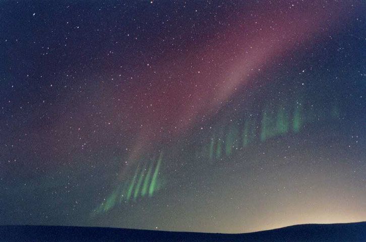 Rays from an Unexpected Aurora
