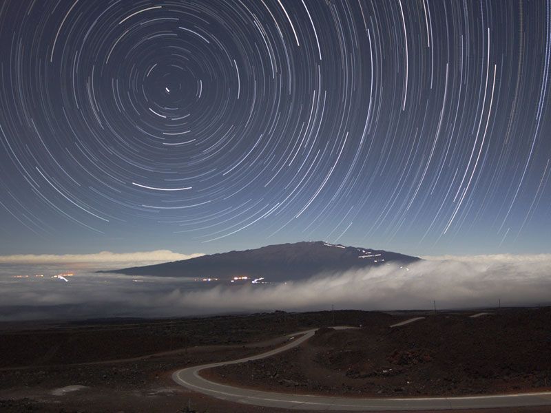 Star Trails Above Mauna Kea