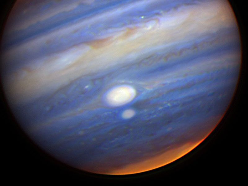 Jupiter's Two Largest Storms Nearly Collide