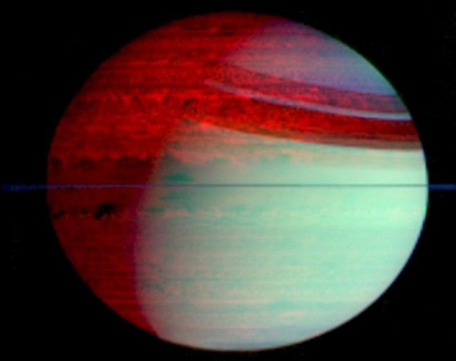 Saturn's Infrared Glow