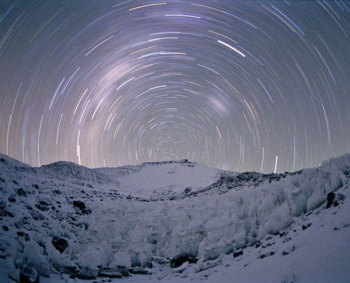 Star Trails at 19,000 Feet