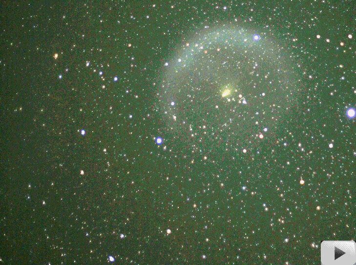 A Rocket Debris Cloud Drifts