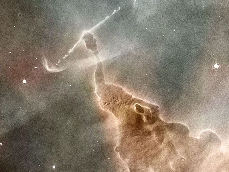 Dust Pillar of the Carina Nebula