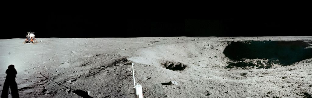 Apollo 11: East Crater Panorama