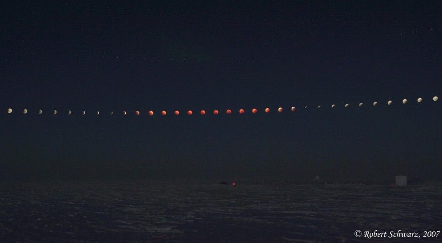 South Pole Lunar Eclipse