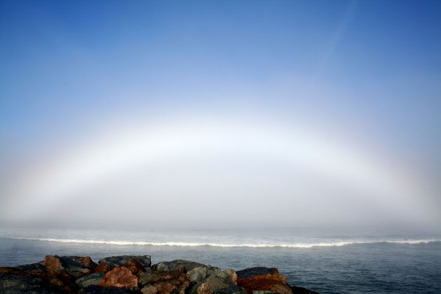 A Fog Bow Over Ocean Beach