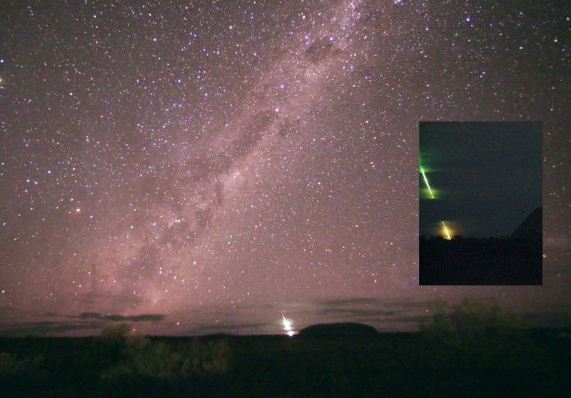 Fireball at Ayers Rock