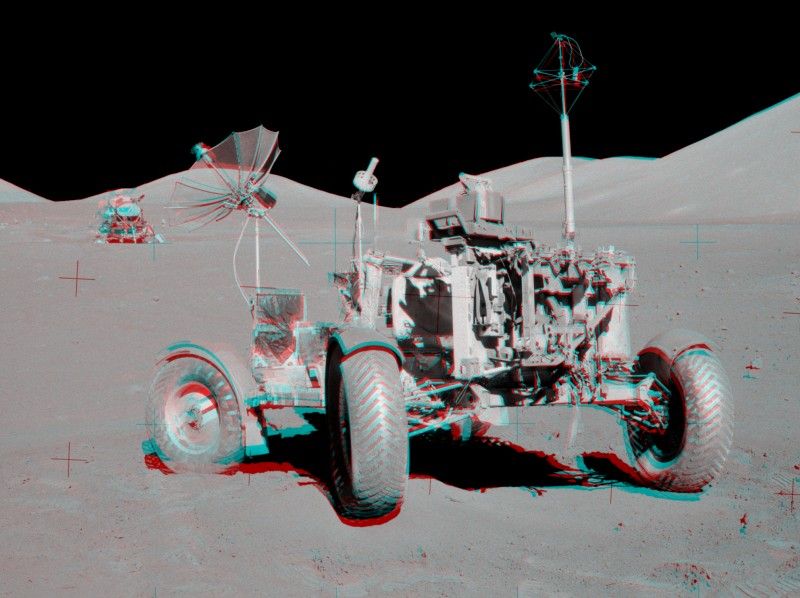 Apollo 17: VIP Site Anaglyph
