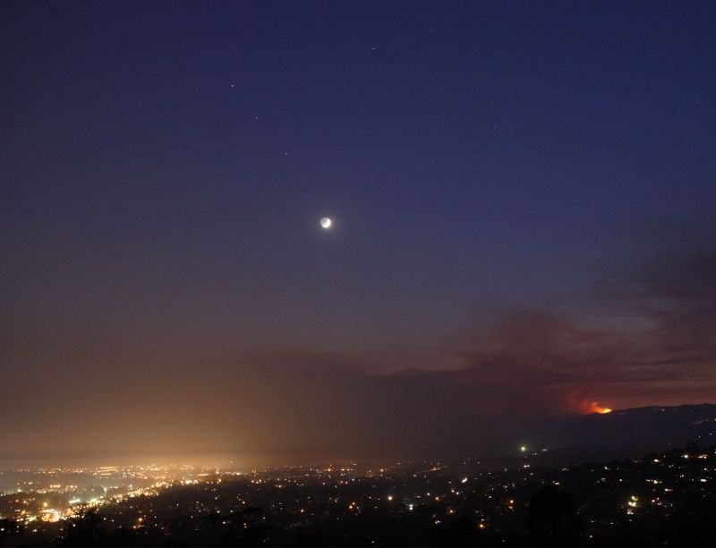 Planets and Fire by Moonlight